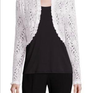 NWT Elie Tahari Crochet Shrug